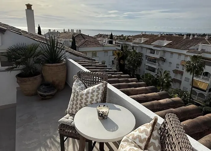 アパート Sea View And Sunny Rooftop In Marbella, Remodeled 2025 *